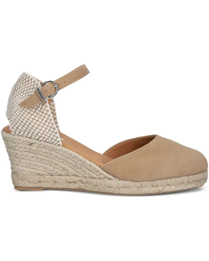 Barbour Wedge-Sandalen mit Espadrillesohle - Nude Nude