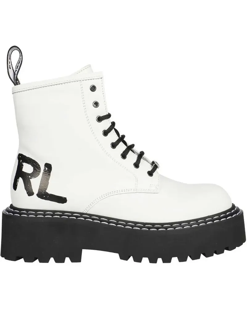 Karl Lagerfeld Patrol II Stiefel - Weiß Weiß