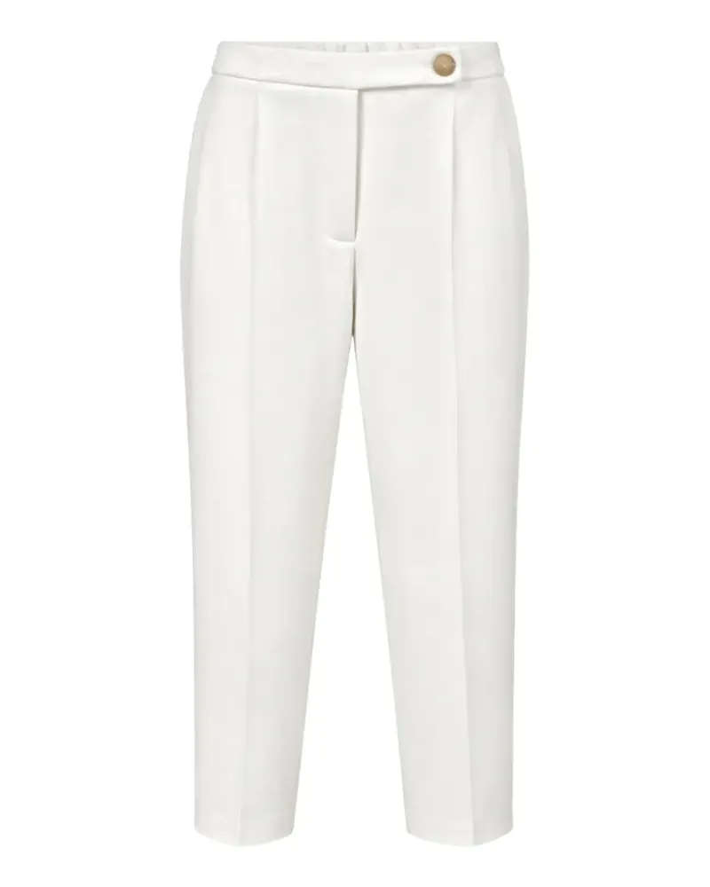 Liviana Conti Adam pleat-detail tapered trousers - Weiß Weiß