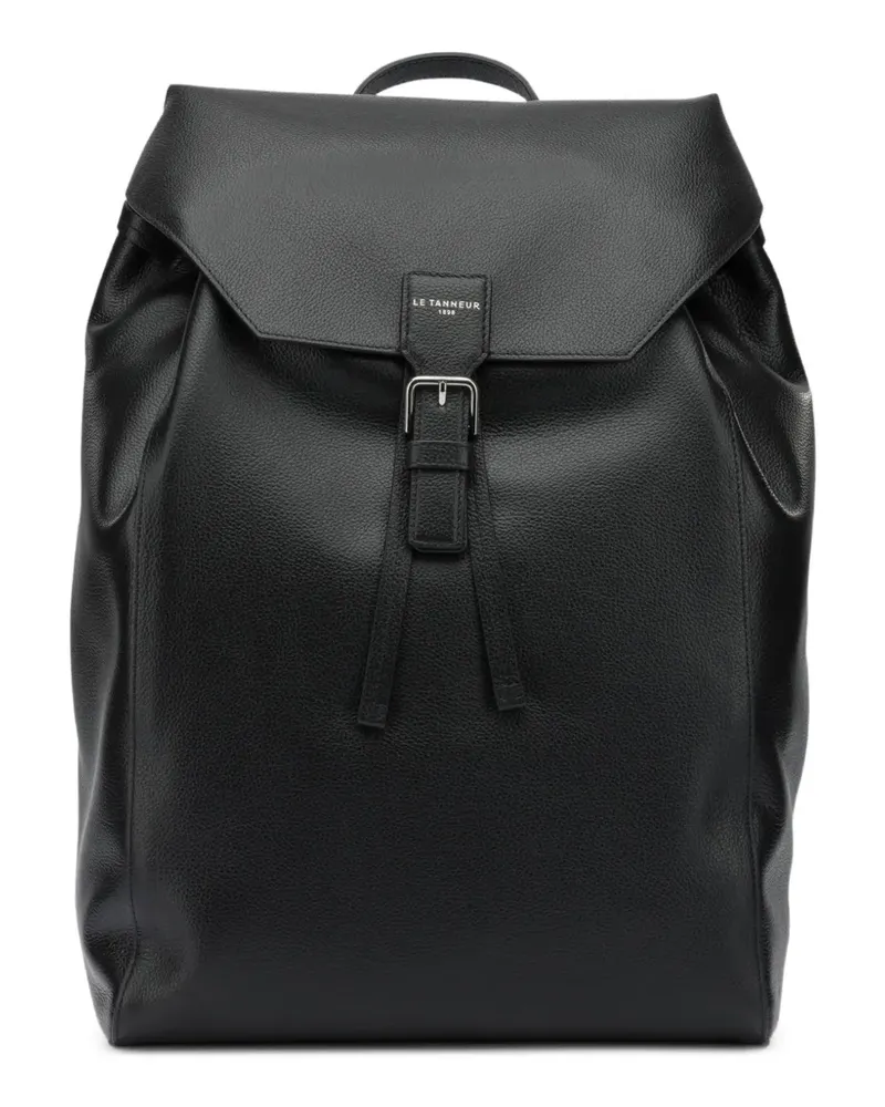Le Tanneur Emile buckle-detail full-grain backpack - Schwarz Schwarz