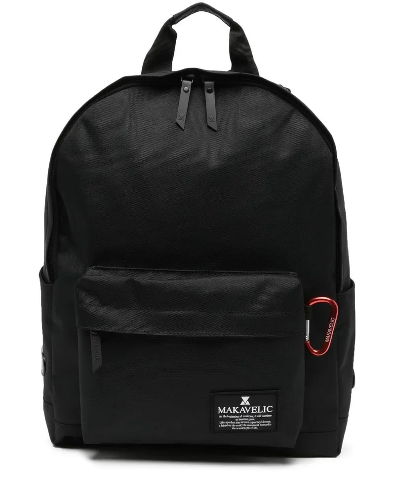 Makavelic Rucksack mit Logo-Patch Schwarz