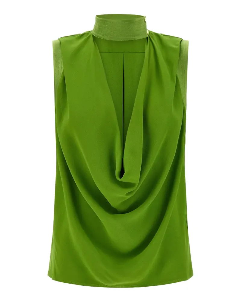 Elisabetta Franchi sleeveless draped top - Grün Grün