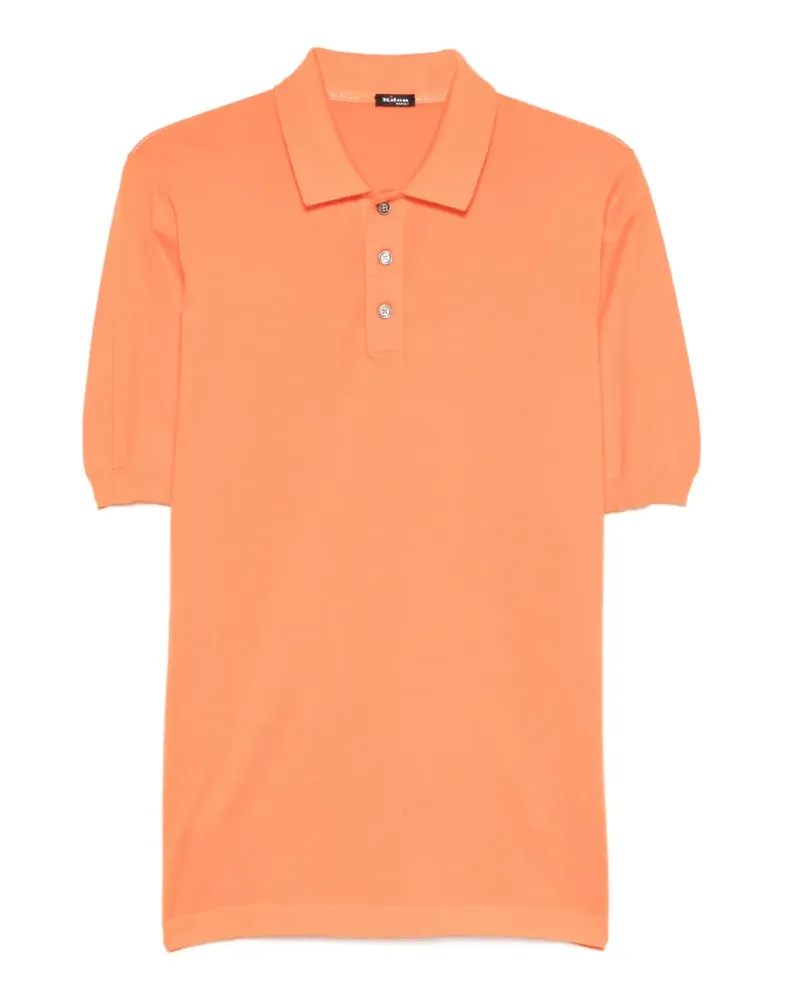 Kiton buttoned polo shirt - Orange Orange