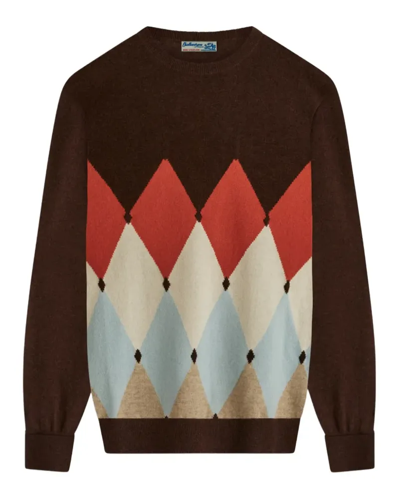Ballantyne argyle-intarsia cashmere sweater - Braun Braun