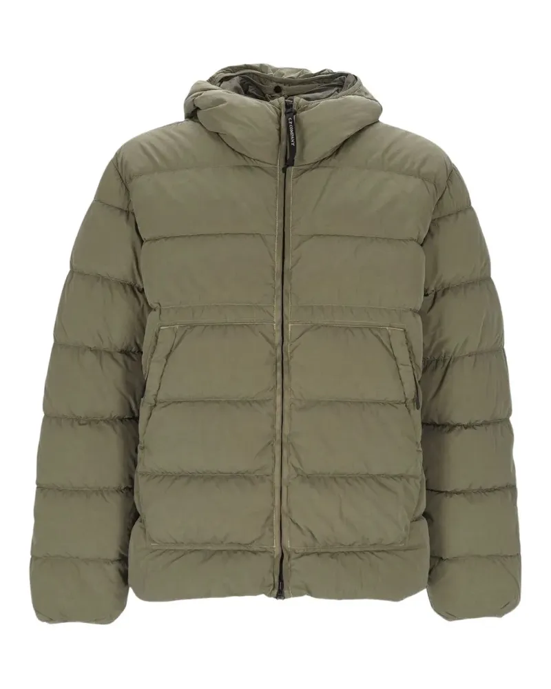 C.P. Company Chrome-R Goggle quilted hooded jacket - Grün Grün