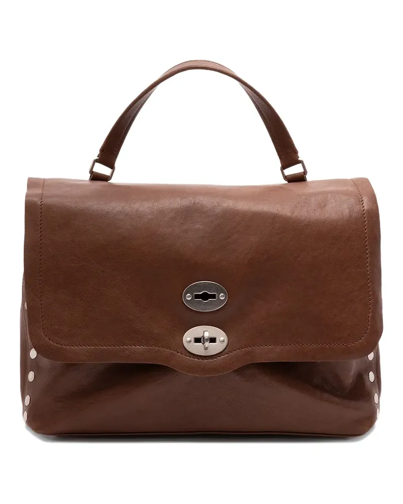 Zanellato Mittelgroße Postina Schultertasche - Braun Braun