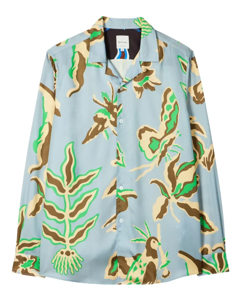 Paul Smith floral-print shirt - Blau Blau