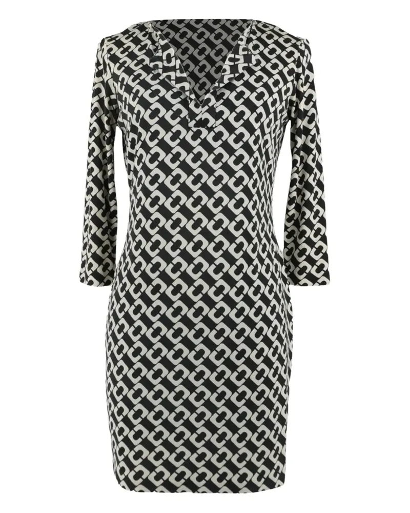 Diane von Furstenberg geometric-print mini dress - Schwarz Schwarz