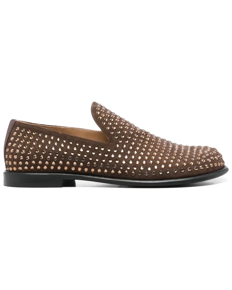 J.W.Anderson Loafer mit Kristallen - Braun Braun