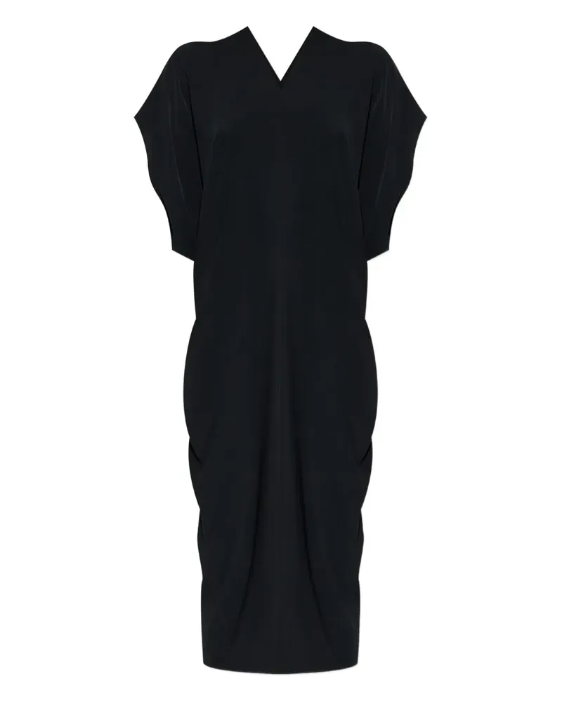 Maison Margiela Drapiertes Kleid - Schwarz Schwarz