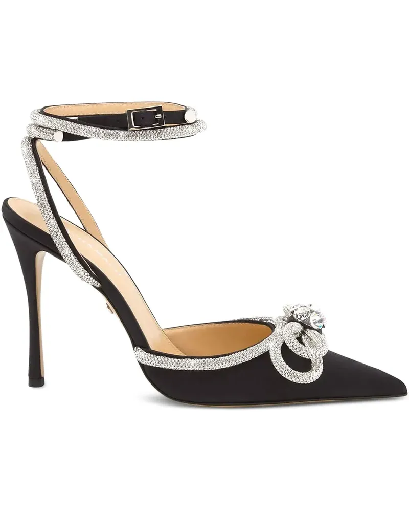 Mach & Mach Sandalen mit Kristallen - Schwarz Schwarz
