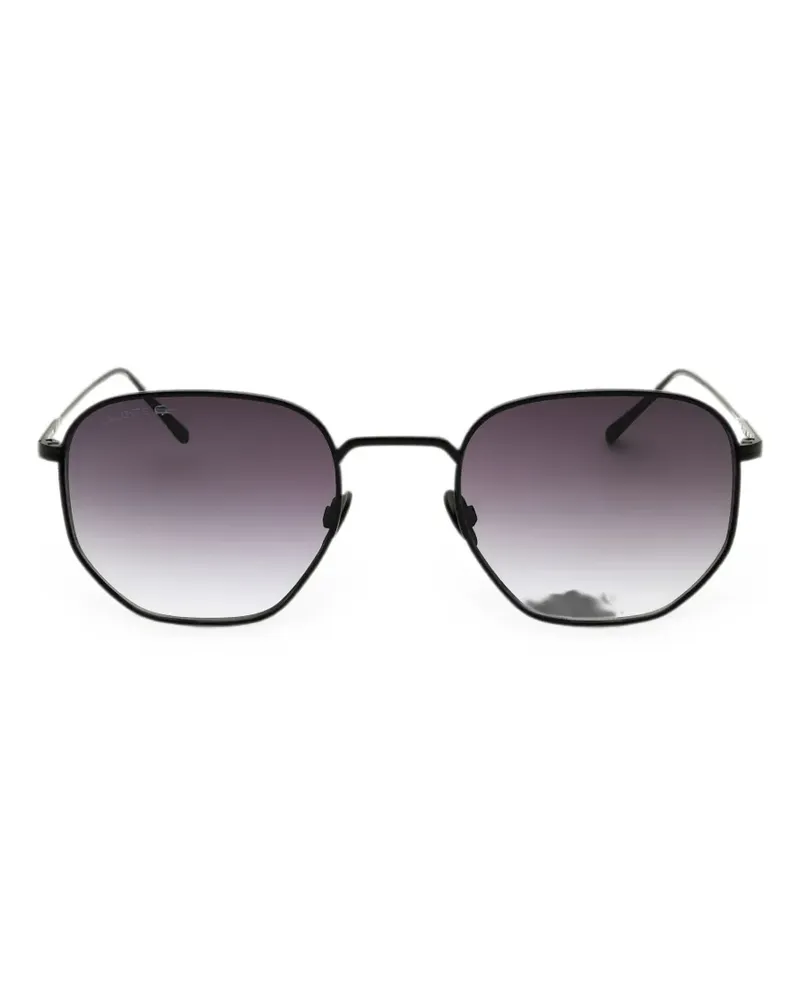 Lacoste geometric-frame sunglasses - Schwarz Schwarz