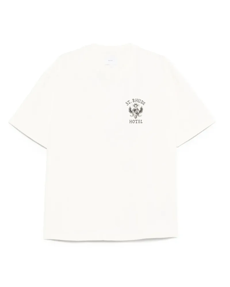 RHUDE T-Shirt mit Adler-Print - Nude Nude