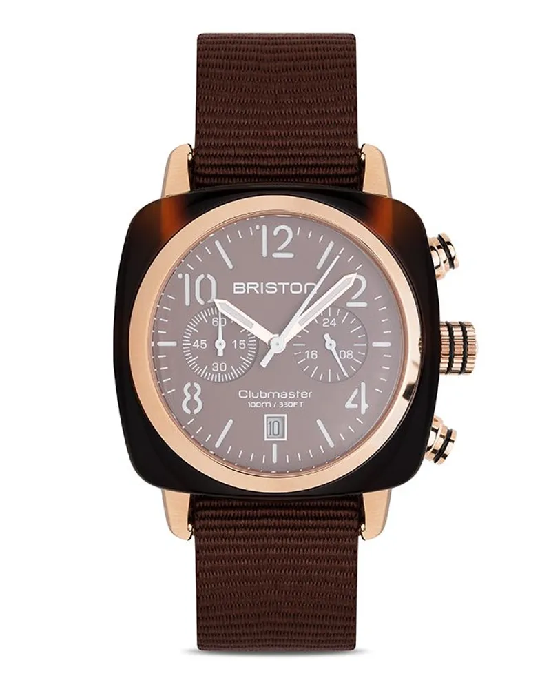 BRISTON Clubmaster Classic 40mm - Braun Braun