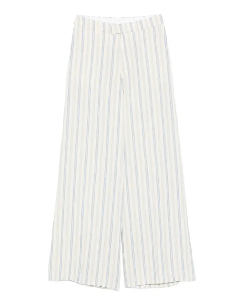 Berwich striped wide leg trousers - Nude Nude