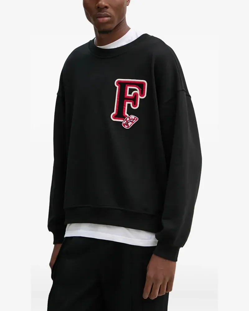 Fiorucci Sweatshirt mit Logo-Stickerei - Schwarz Schwarz