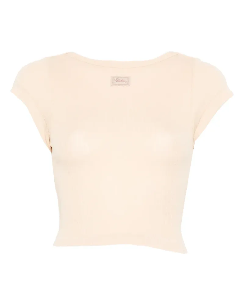 Jean Paul Gaultier Geripptes T-Shirt - Nude Nude
