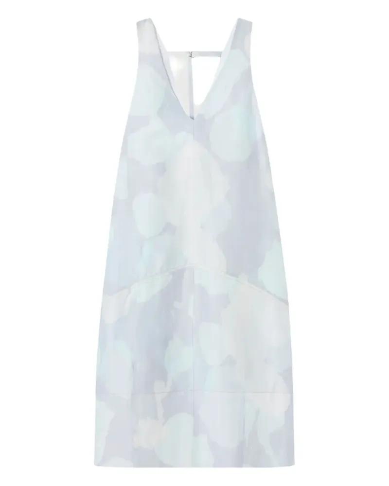 Lee Mathews Avery V-neck midi dress - Blau Blau