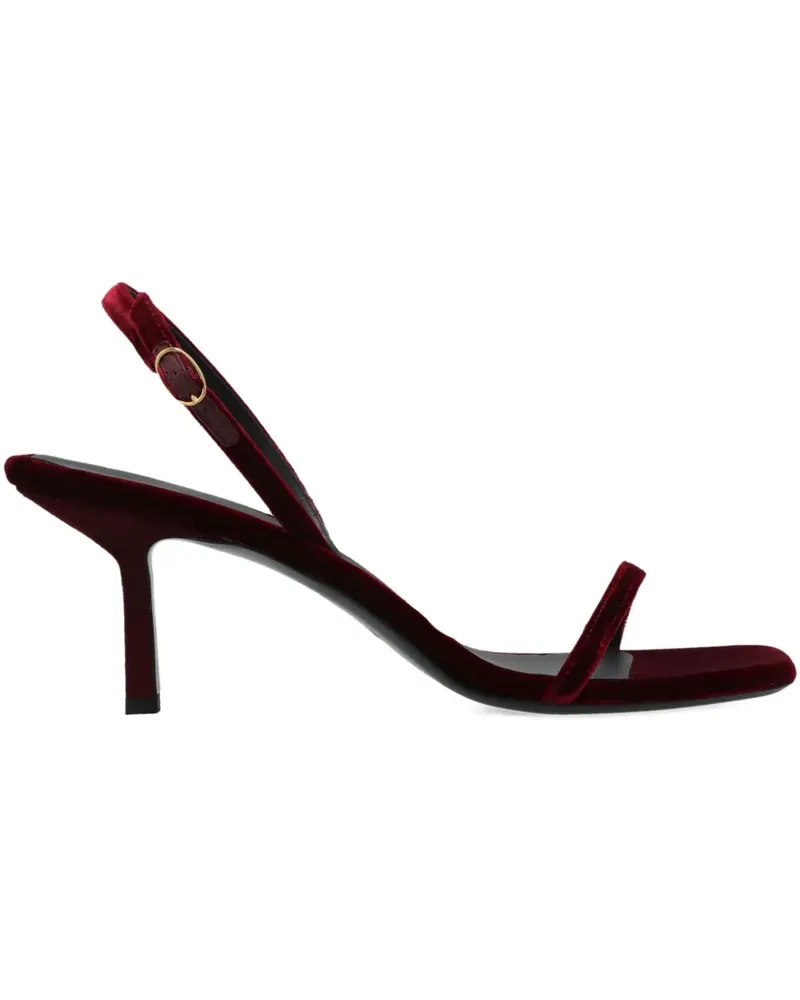 NEOUS Sandalen mit Samtstruktur 80mm - Rot Rot