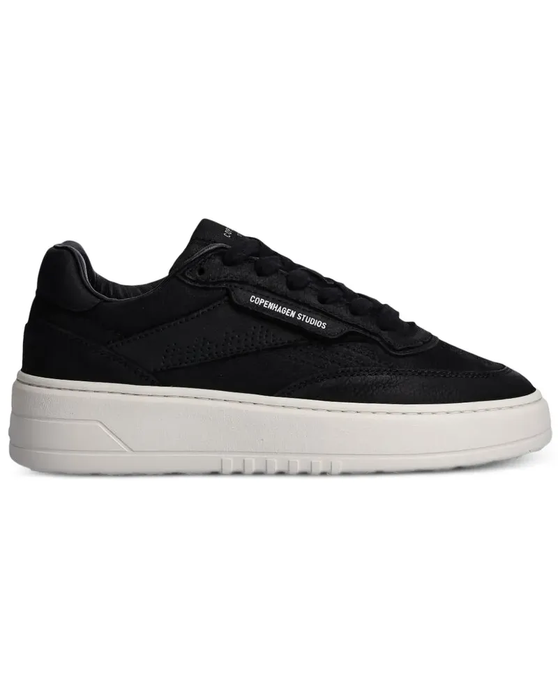 Copenhagen Sneakers mit Logo-Etikett - Schwarz Schwarz