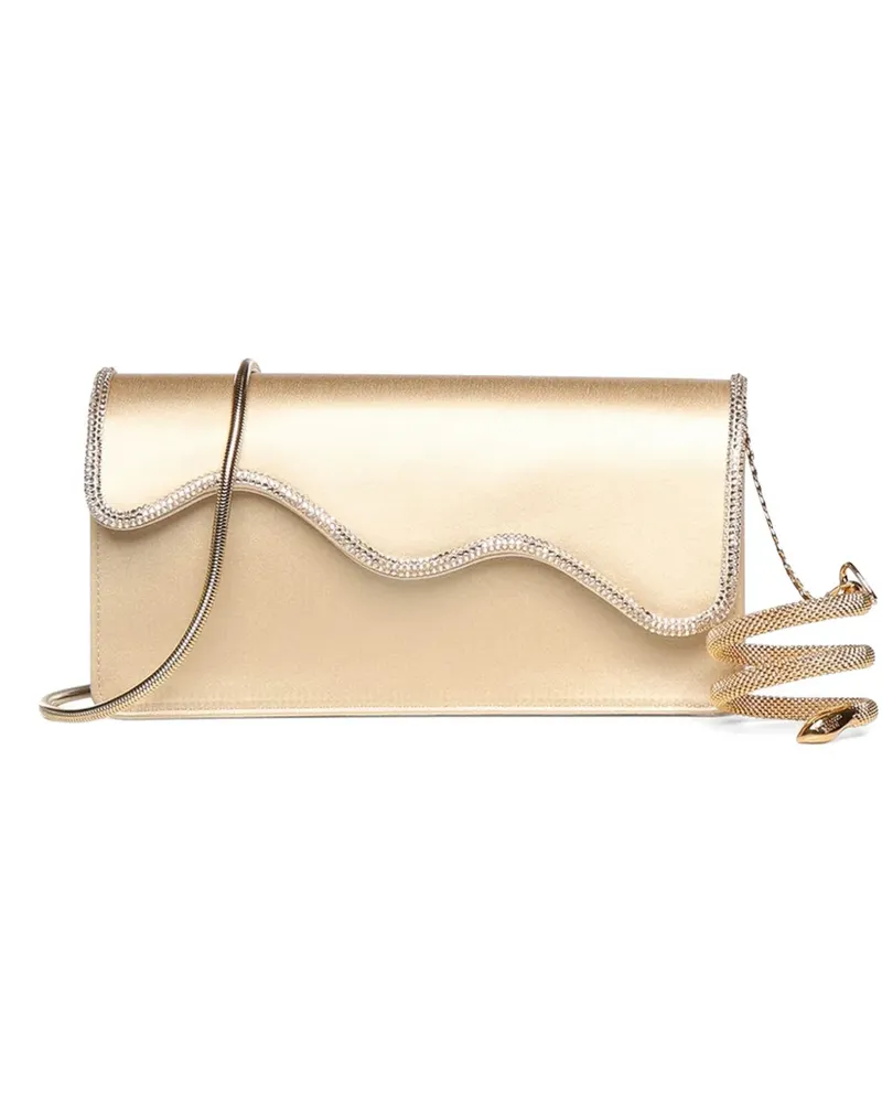 René Caovilla crystal-embellished Cleo shoulder bag - Gold Gold
