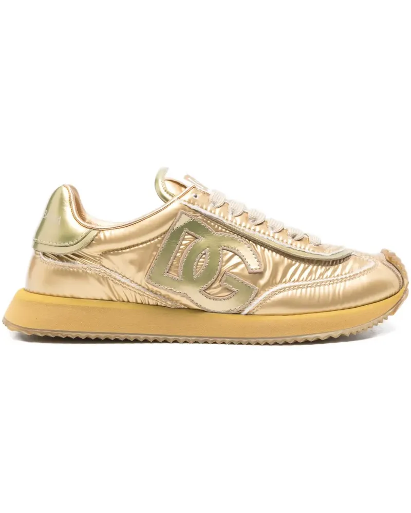 Dolce & Gabbana DG Cushion Sneakers mit Logo - Gold Gold