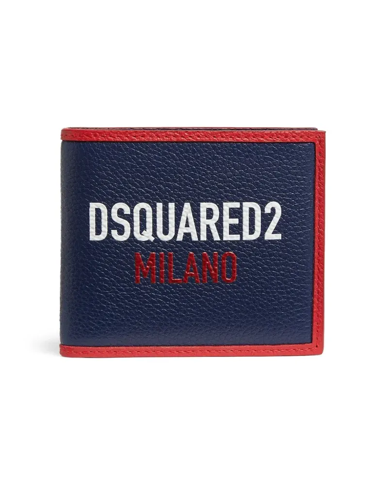 Dsquared2 Portemonnaie mit Logo-Print - Blau Blau