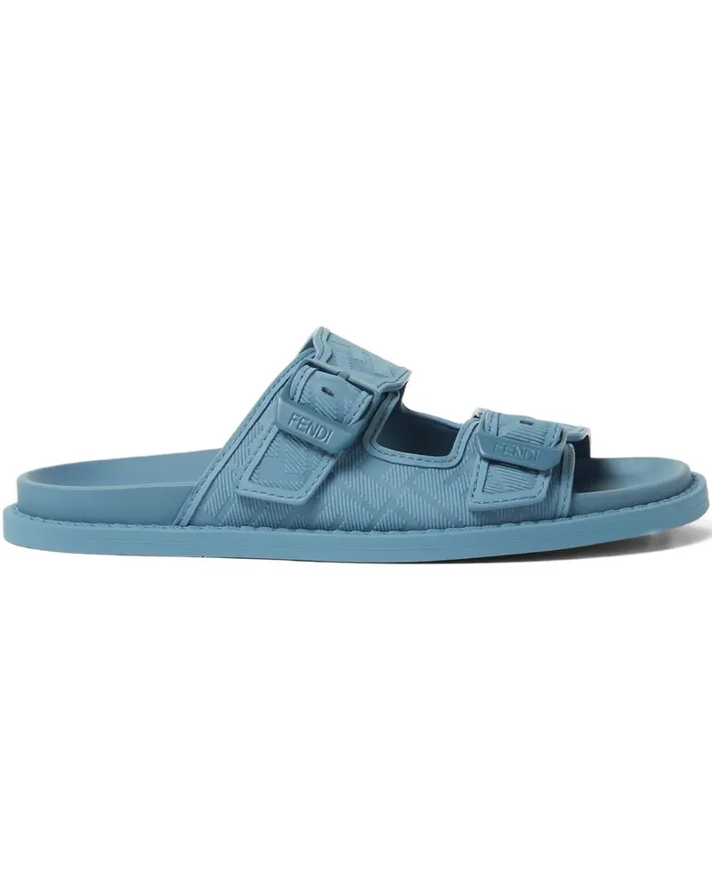 Fendi Sandalen mit FF-Muster - Blau Blau