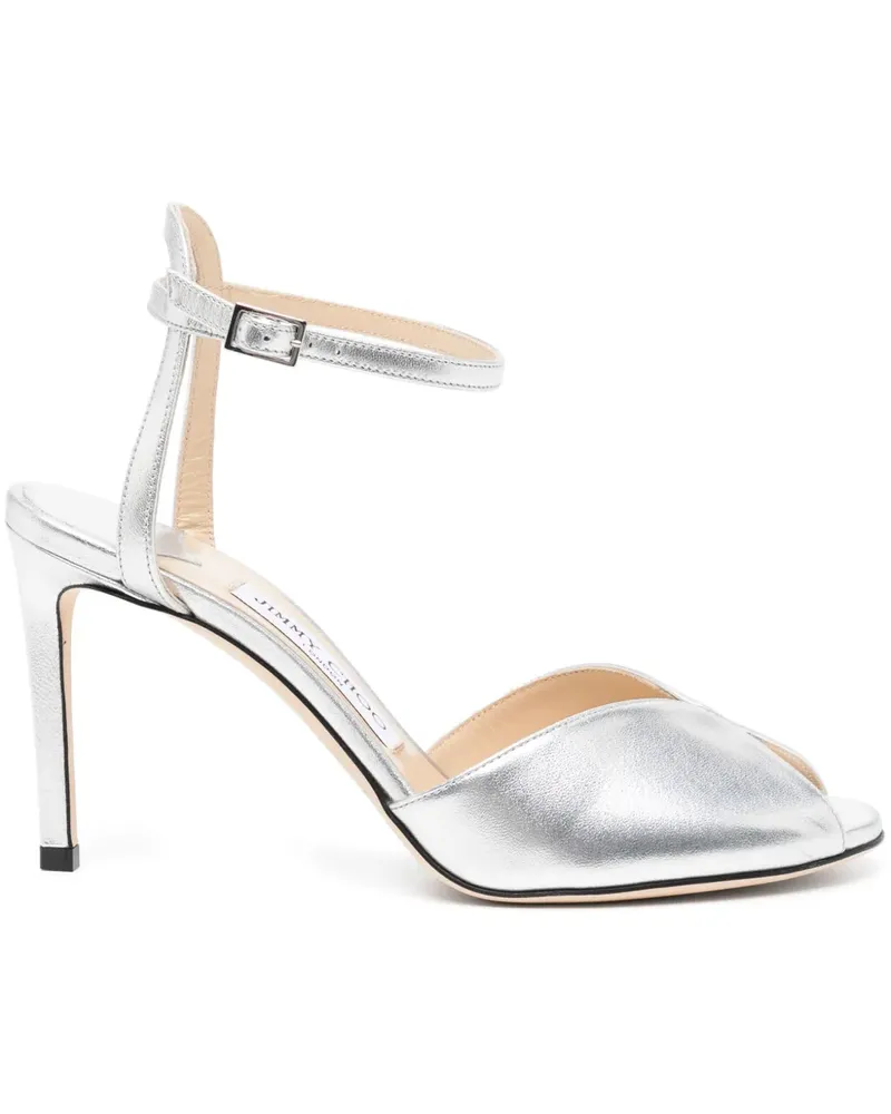 Jimmy Choo Sacora Sandalen 85mm - Silber Silber