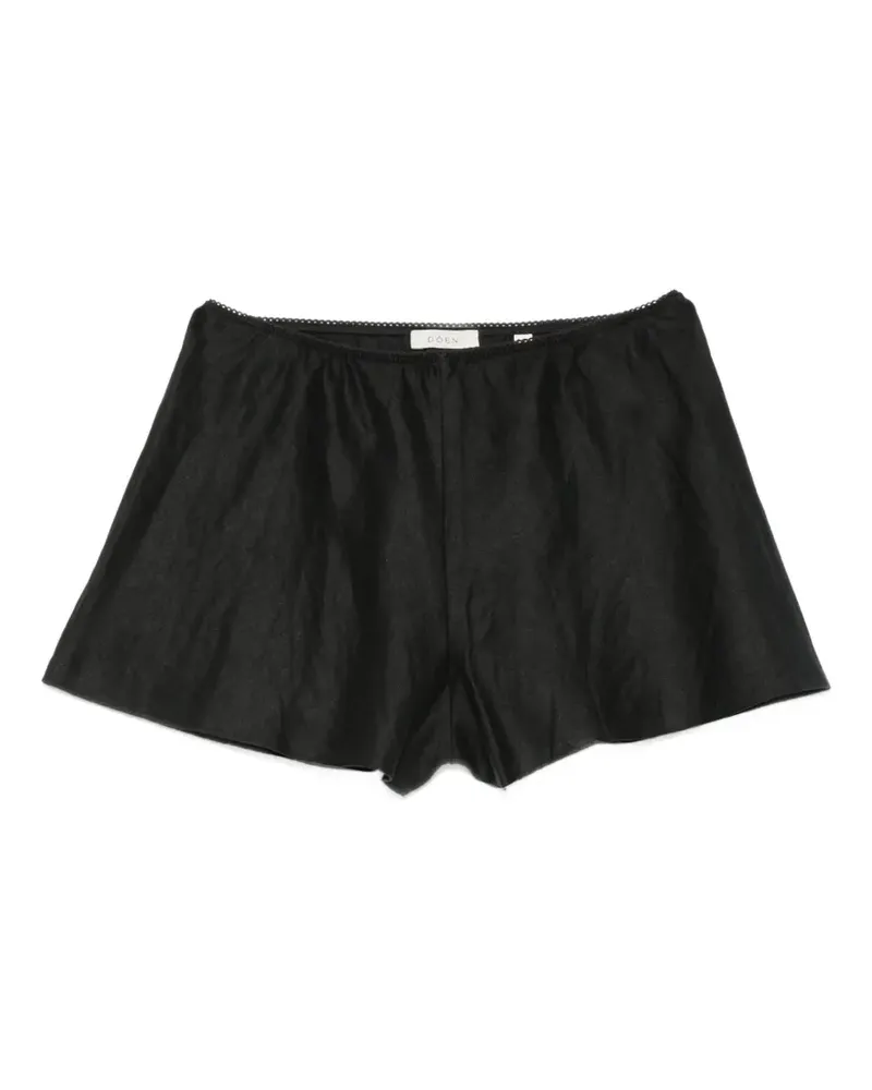 DÔEN Loren Shorts aus Leinen - Schwarz Schwarz
