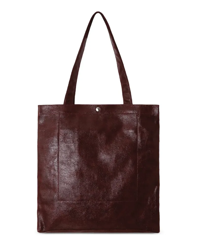 Lancaster Tote Bag mit Knitteroptik - Rot Rot