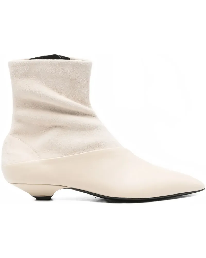 Sergio Rossi Spitze Beak Stiefeletten 25mm - Nude Nude