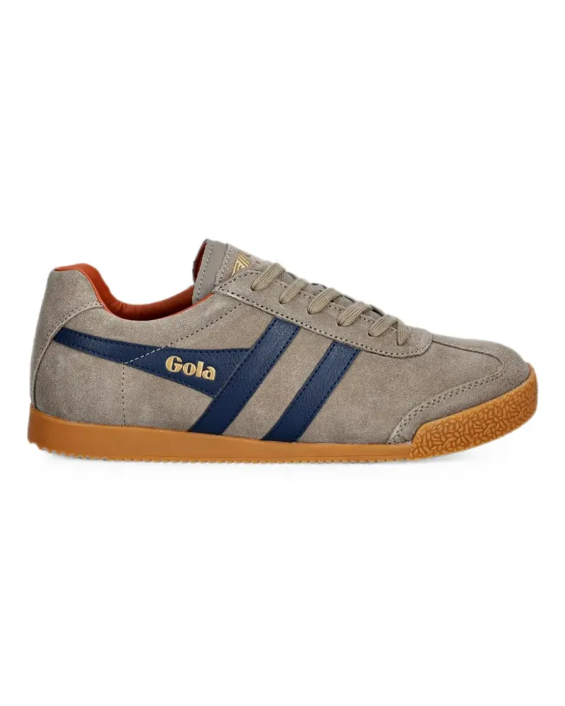 Gola Harrien logo-print suede sneakers - Grau Grau