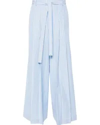 Alberta Ferretti Palazzohose mit Falten Blau