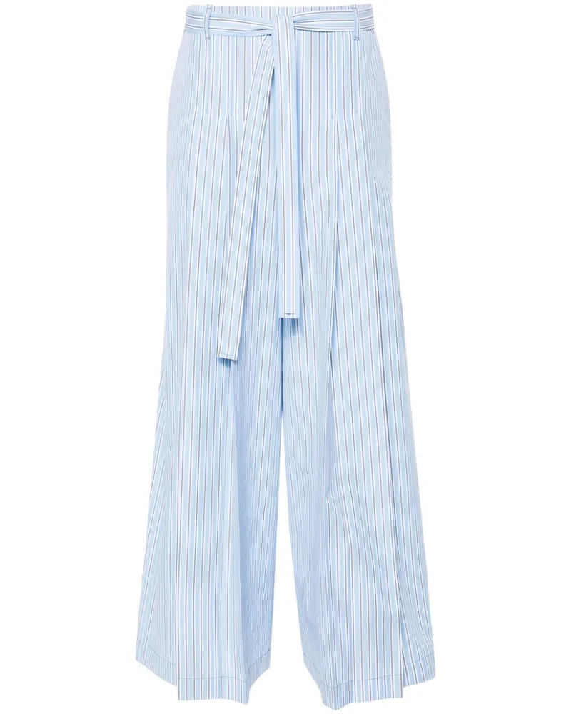 Alberta Ferretti Palazzohose mit Falten - Blau Blau