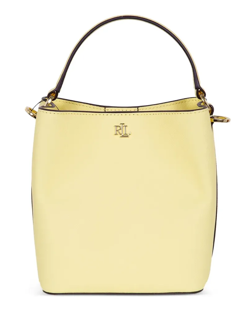 Ralph Lauren small Reese logo-plaque bucket bag - Gelb Gelb