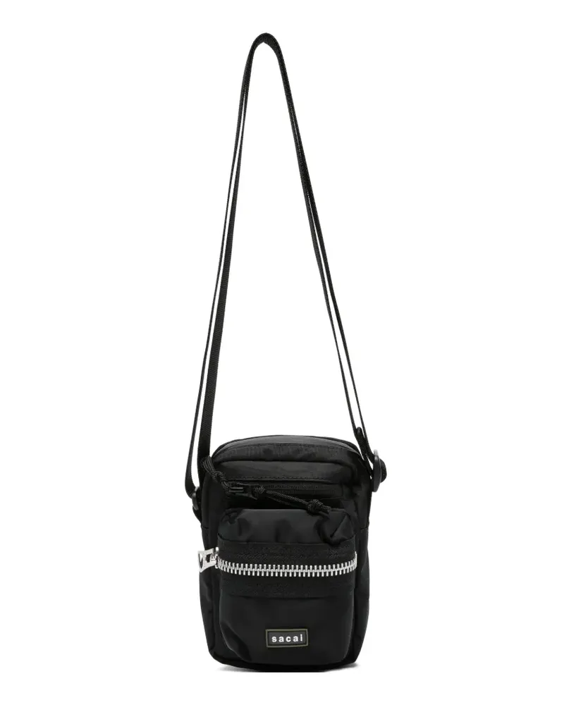 Sacai multi-pocket messenger bag - Schwarz Schwarz