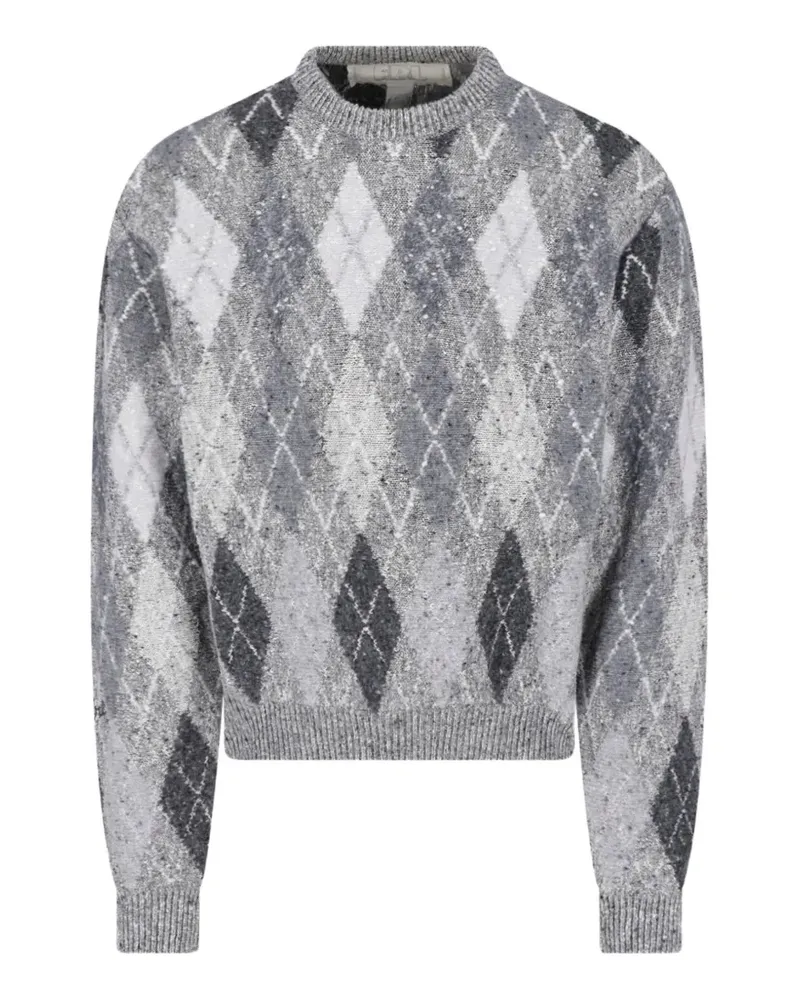 ERL diamond pattern knit sweater - Grau Grau
