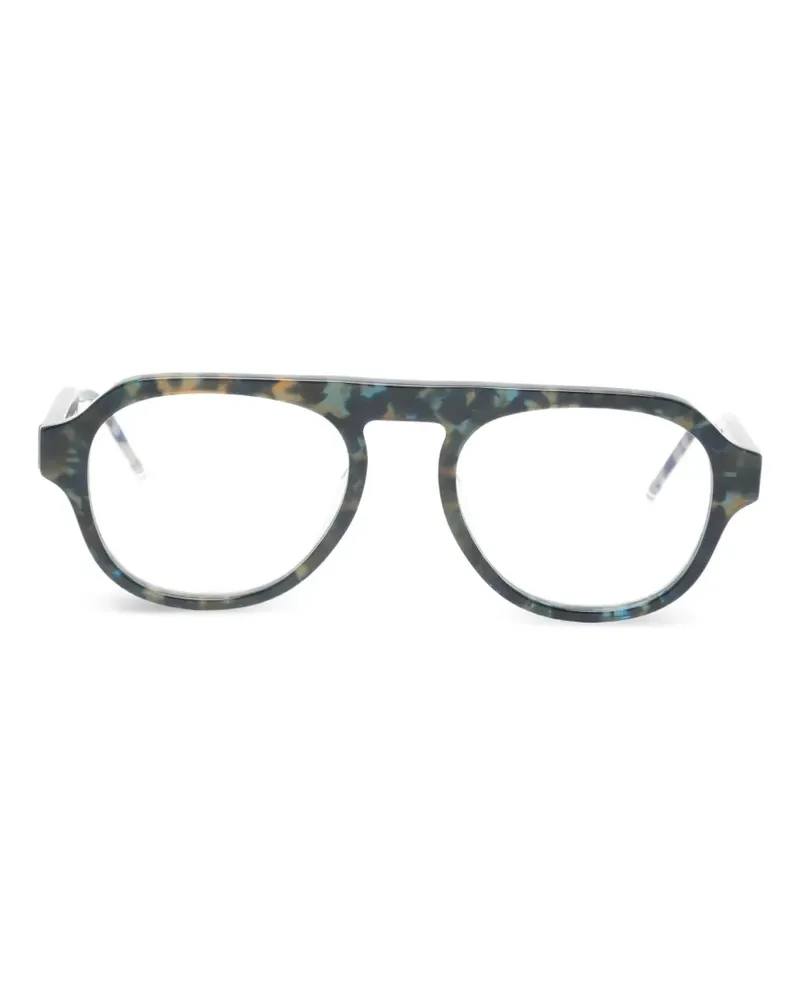 Thom Browne pilot-frame glasses - Blau Blau