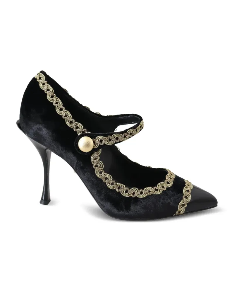 Dolce & Gabbana Pumps aus Samt - Schwarz Schwarz