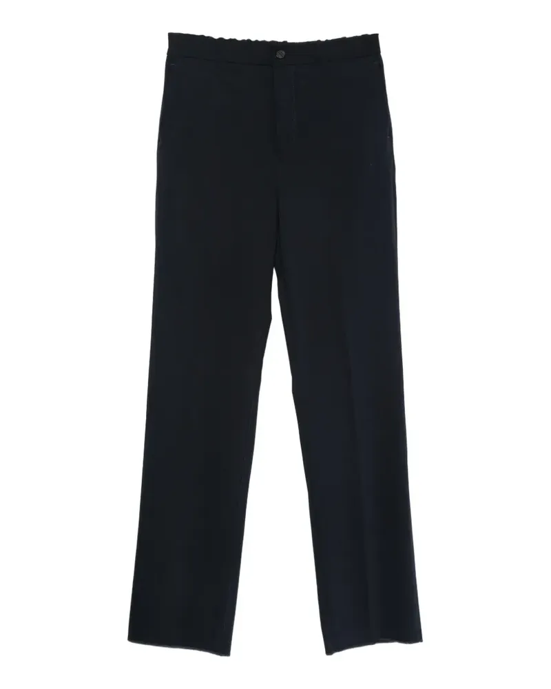 Hevò elasticated-waistband straight-leg trousers - Blau Blau