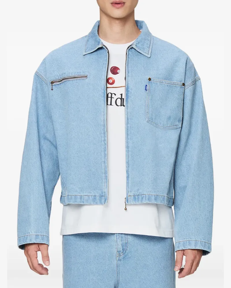 OFF DUTY Jeansjacke mit Reißverschluss - Blau Blau