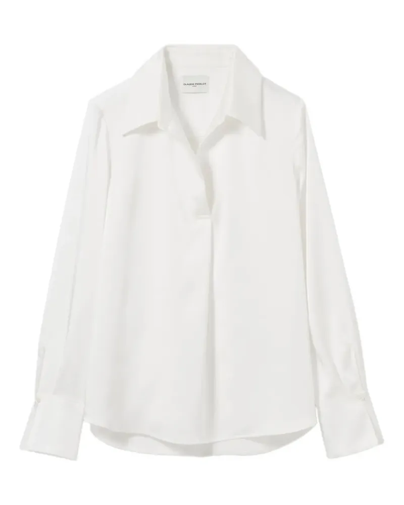 Claudie Pierlot Bluse aus Popeline - Weiß Weiß