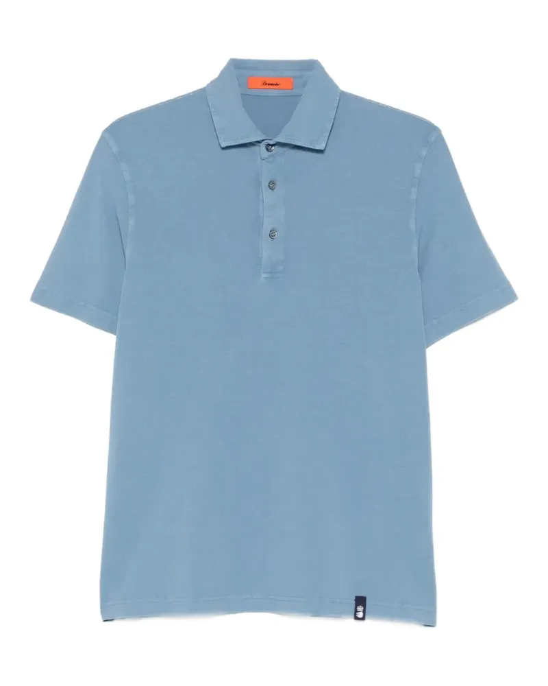 Drumohr  Klassisches Poloshirt - Blau Blau
