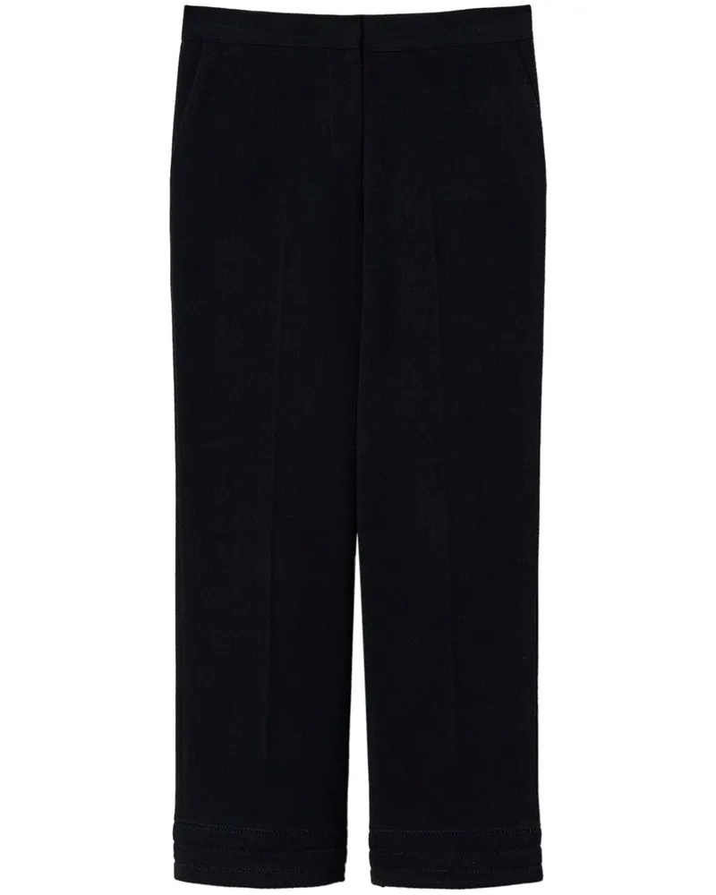 Twin-Set Bestickte Straight-Leg-Hose - Blau Blau