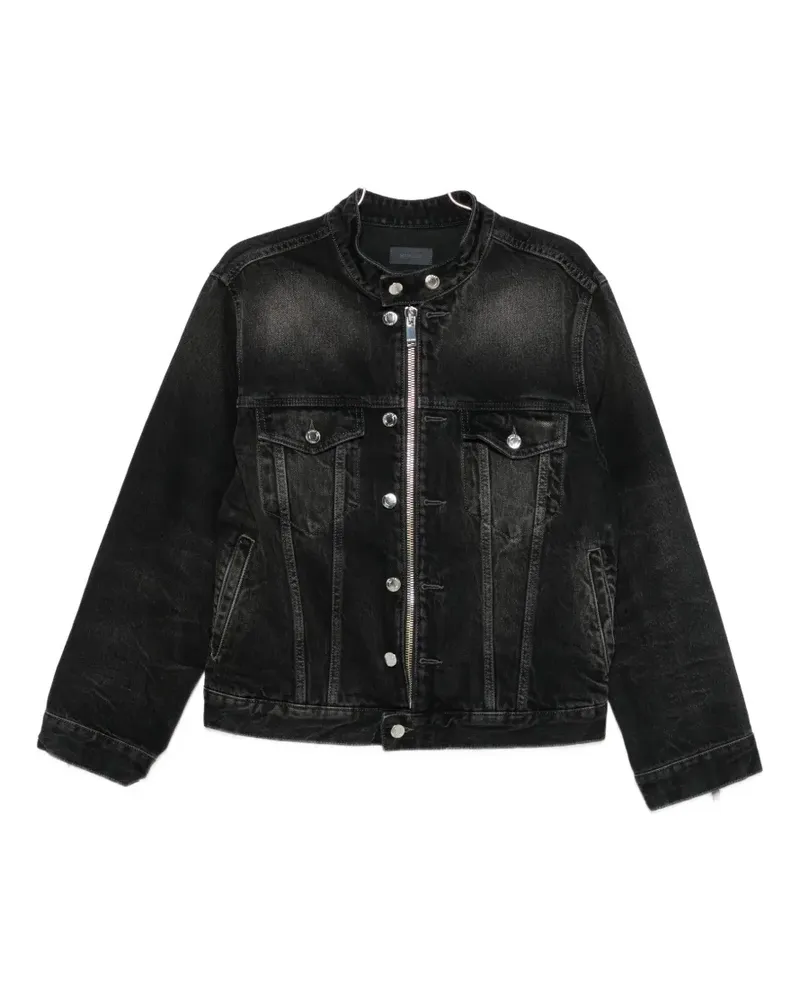 Haikure Jeansjacke mit Reißverschluss - Schwarz Schwarz