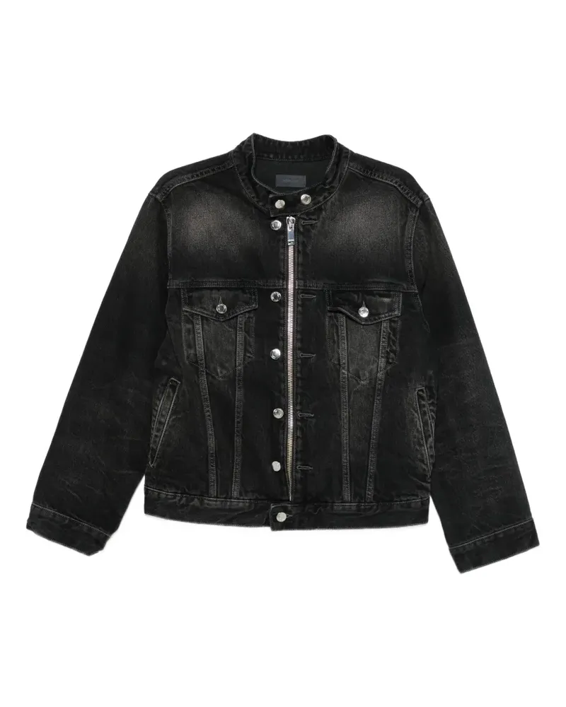 Haikure Jeansjacke mit Reißverschluss - Schwarz Schwarz