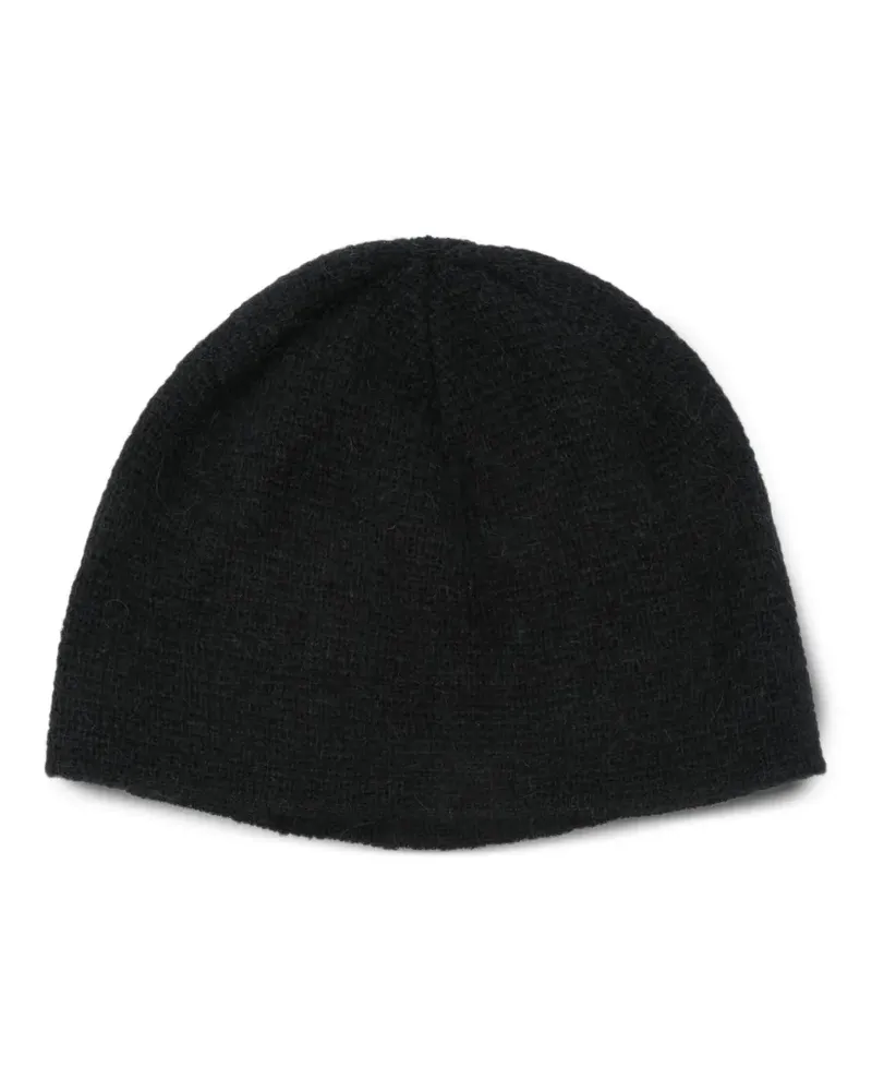 Our Legacy Gerippte Beanie - Schwarz Schwarz