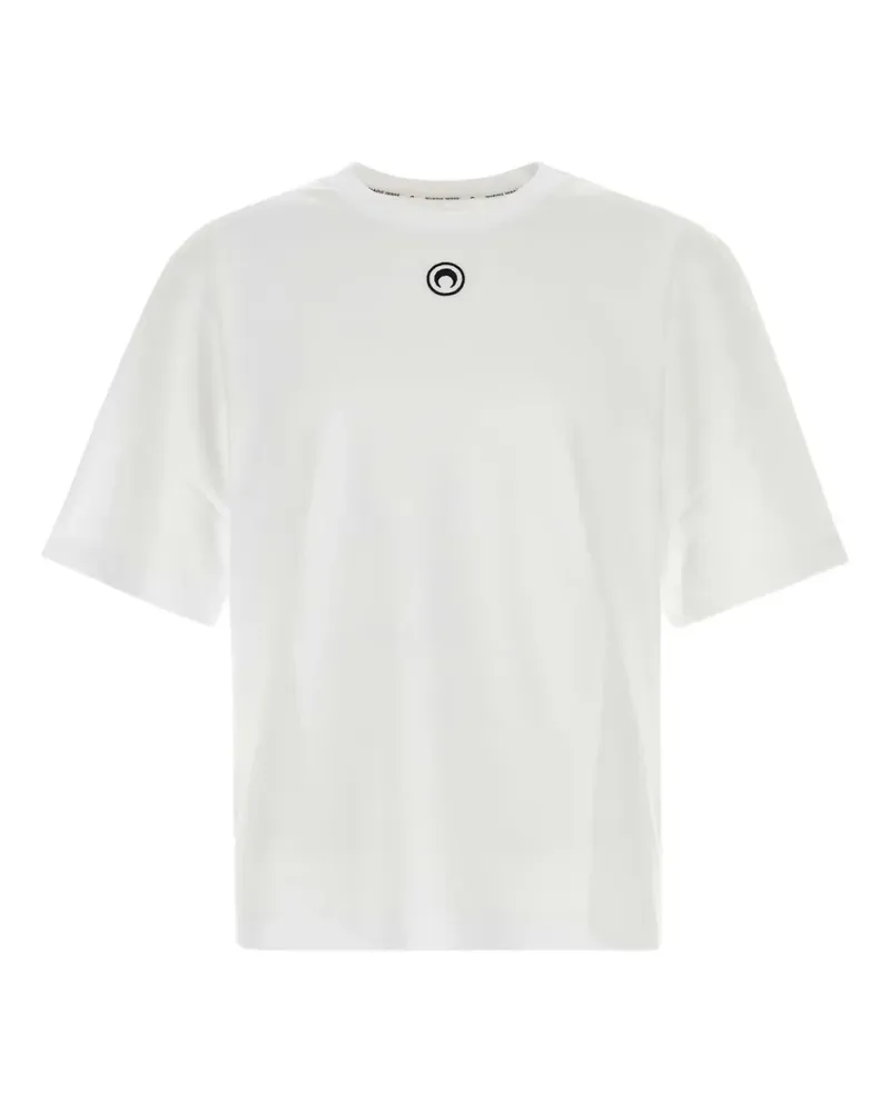 Marine Serre T-Shirt mit Logo - Weiß Weiß