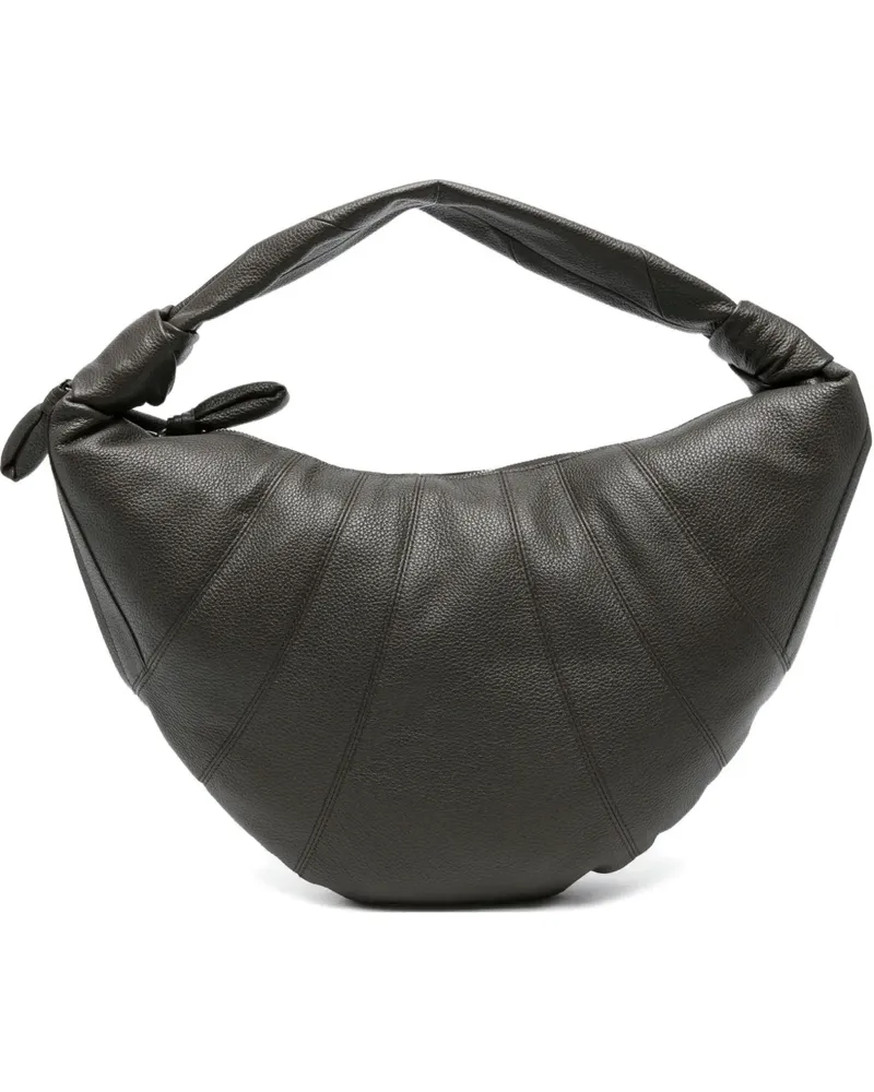 Christophe Lemaire Mittelgroßer Croissant Tote Bag mit Knoten - Braun Braun